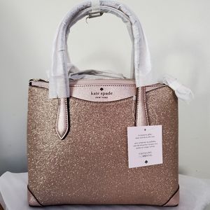 KATE SPADE shimmy glitter satchel